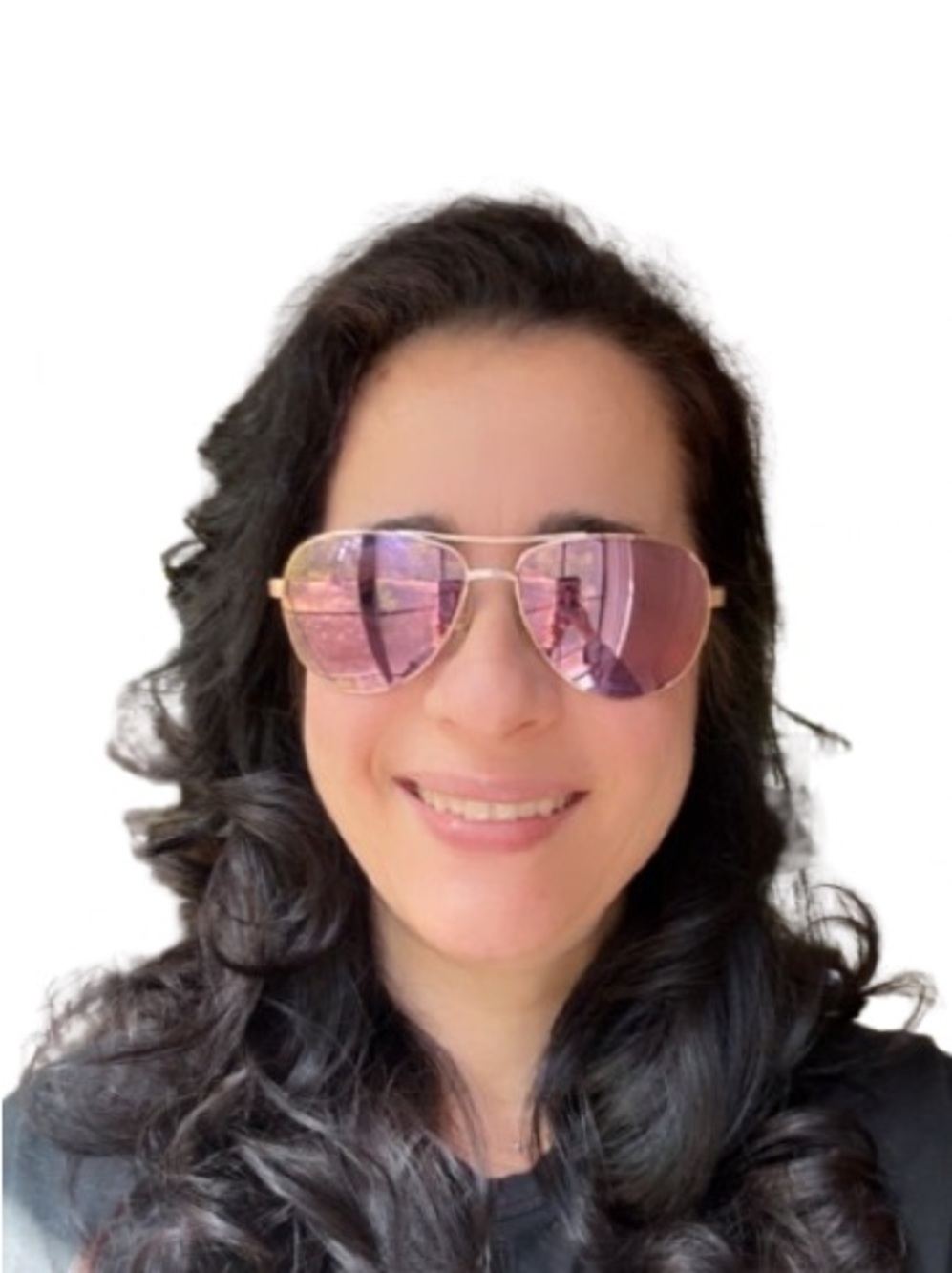 Ted Baker London Aviator Sunglasses Rose Gold Pink Mirrored Lenses